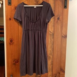 J.Crew Flowy Casual Dress, Charcoal Grey. Size L.